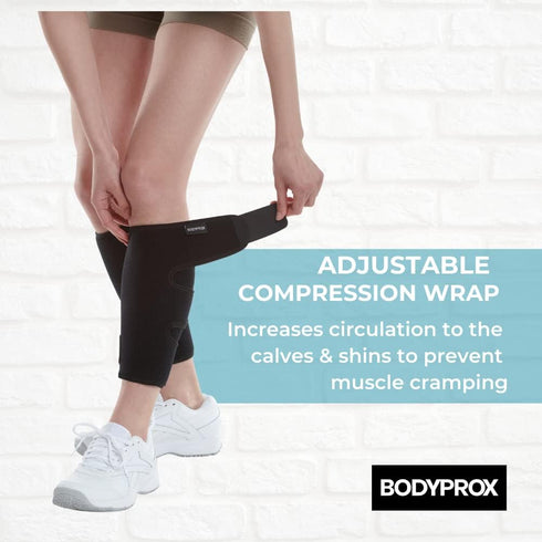 Bodyprox Calf Support Brace 2 Pack, Adjustable Shin Splint Compression Calf Wrap...