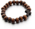 Wooden Cross Wood Beaded Bracelet for Women Men Religious Christian Jewelry Pray Baptism...