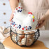 Chicken Design Ceramic Egg Storage Basket Iron Basket Holds 20-25 Eggs, Egg Holder, Organizer Case, Container Egg Basket Holder...