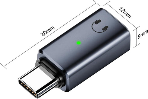 USB-C to Lightning Audio Adapter, USB Type C Male to Lightning Female Headphone Converter for iPhone 15/15 Plus/15 Pro/15 Pro Max, iPad Pro/Air, N...