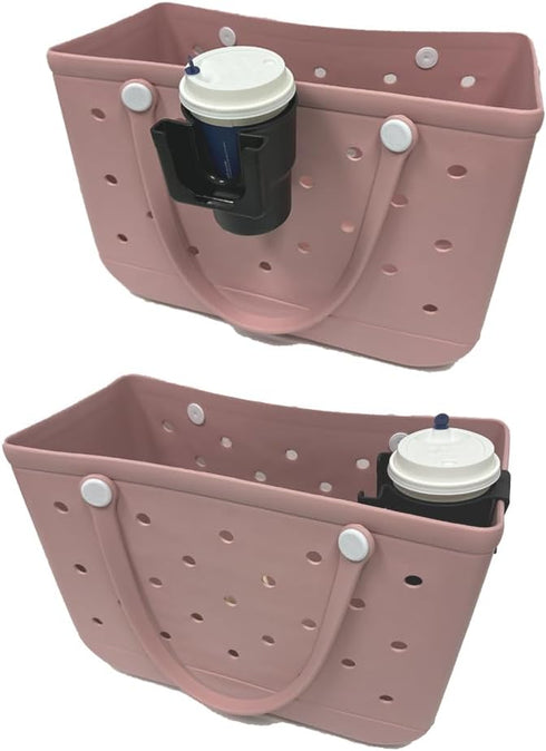 2-in-1 Cup and Phone Holder for Bogg Bag & Simply Southern, Bogg Bag Accessories - Enhance Your On-The-Go Experience (Black)...