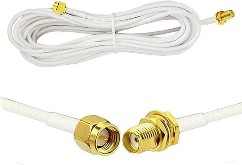 CORONIR 10ft SMA Extension Cable SMA Male to SMA Female WiFi Antenna Extension Cable for Wireless LAN Router Bridge & Cellular Antenna Wireless Ne...