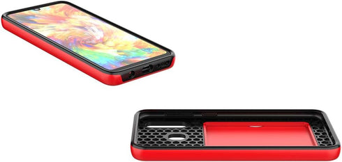 Asuwish Phone Case for Samsung Galaxy A20 A30 A50 with Tempered Glass Screen Protector Cover and Card Holder Slot Kickstand Cell Gaxaly M10s A50S ...