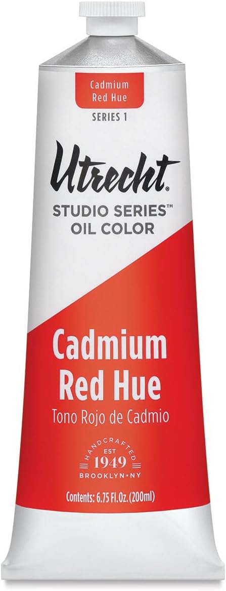 Utrecht Studio Series Oil Paint - Cadmium Red Hue, 200 ml tube...