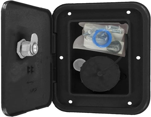 VALTERRA A01-2002BKVP Universal Gravity Inlet Hatch - Black (Carded)...