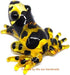 Handmade Mini 2" Blown Glass "Yellow-Banded Poison Dart Frog" Figurines Figures Art,Collectible Dollhouse Gift Ideas,Miniature Animals,Tiny Orname...