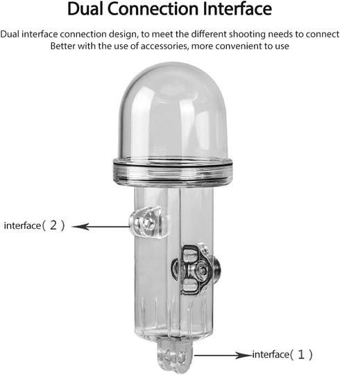 Mugast Camera Waterproof Case, Double Connector Drop Resistant Diving Cover 60M Waterproof Shell Case for Osmo Pocket......