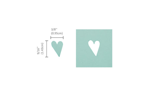 Bira Craft 5/8 inch Folk Heart 4 Shape Lever Action Craft Punch, Valentine’s Day Punch, for Paper Crafting Scrapbooking...