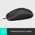 Logitech M100 Corded Mouse – Wired USB Mouse for Computers and Laptops, for Right or Left Hand Use, Black...