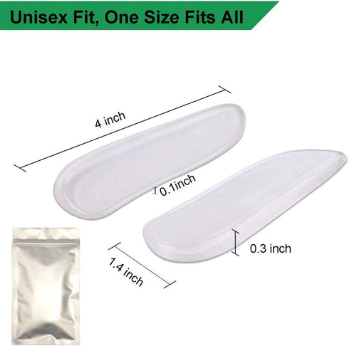 5 Pairs Medial & Lateral Heel Wedge Silicone Insoles - Corrective Adhesive Shoe Inserts for Foot Alignment, Knock Knee Pain, Bow Legs, Osteoarthri...