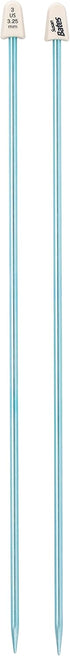 Susan Bates 10-Inch Silvalume Single Point Knitting Needle, 3.25mm, Blue......
