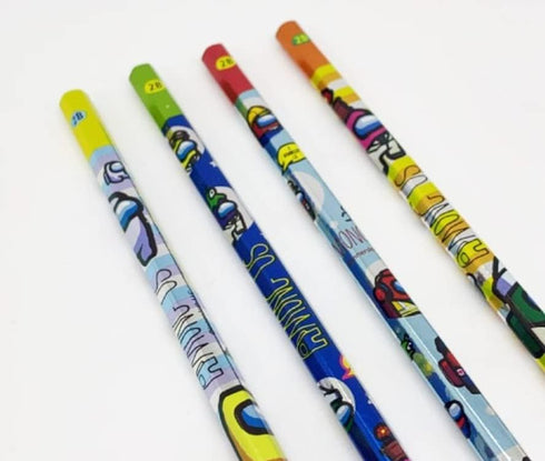 Among Us Pencils, 5 Count, 2B, 1 Random Package(Package May Vary) Will Be Sent....