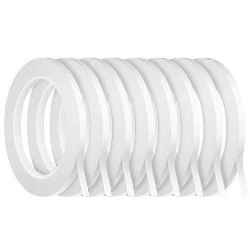 Double Sided Tape for Gifts,Craft,Card Making,Scrapbooking and Office School Stationery Supplies,Tear-by-Hand, Paper Backing(8 Rolls,1/4 Inch, 27 ...