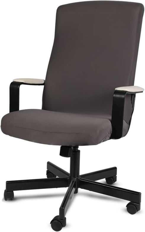 Stretch Office Chair Cover, Soft Comfortable Computer Chair Covers with Durable Zippers, Universal Boss Chair Cover, Elastic Washable Office Chair...
