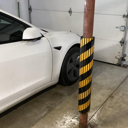 Garage Wall Protector Foam Wall Column Guard for Parking Garages - Reflective Wall Edge Protector - 2 Pack Pole Guard - Wall Edge and Bumpers Guar...