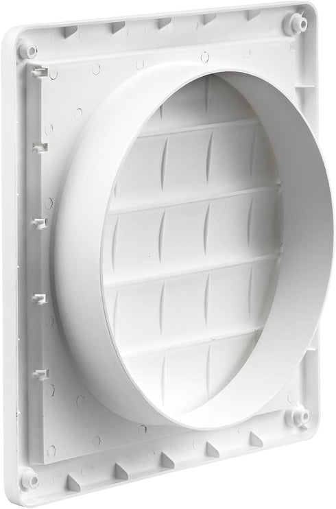 Lambro Industries, Inc.-8" White Plastic Louver Vent (Price Per Piece). Item #363W, outside dimensions are 10.875" x 10.875"....