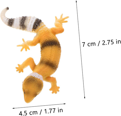 Toyvian 4pcs Simulation Lizard Model Lizard Figurines Toy Reptile Habitat Decorations Lizard Educational Toys Science Educational Prop Statues Kid...