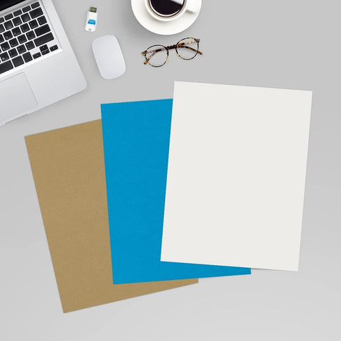 LUXPaper 8.5" x 11" Paper | Letter Size | Natural White | 80lb. Text | 100% Cotton | 50 Qty...