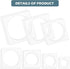 14 Pieces Large Stencil for Painting on Wood Plastic 5 Point Stencil Template Paint Stencils for Fabric Walls Arts Paper Home Decoration (Circle)...