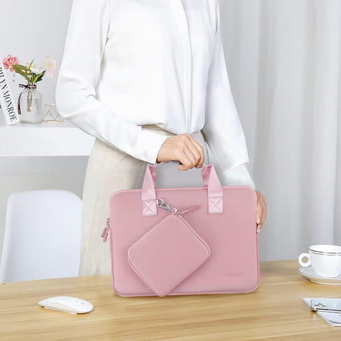 Hseok Elastic Laptop Case 12.9 13 inch Sleeve Handbag with Small Case for 13 inch MacBook Air/Pro M2/M1, 12.9" iPad Pro 6th/5th/4th/3rd Gen, XPS13...
