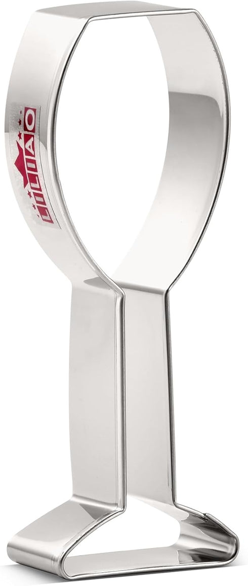 LILIAO Champagne Glass Cookie Cutter Wedding Fondant Biscuit Cutter - 1.5 x 4.5 inches - Stainless Steel...