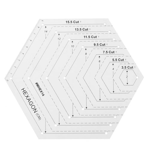 4Pcs Quilting Ruler, Handmade Quilting Templates, 60 Degree Triangle and Diamond, 45° Diamond, Hexagon Templates, Patchwork Sewing Craft Ruler for...