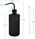 stonylab LDPE Chemical Wash Bottle, 2-Pack Watering Tool Safety Black Plastic Squeeze Bottle Lab Rinse Bottle with Scale Labels and Narrow Mouth S...