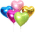 15pcs Heart Foil Balloon, 18inch Blue Gold Green Heart shap Mylar balloons for Romantic Love Wedding Birthay Party Decorations...