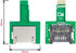Chenyang 2Pcs TF Micro SD Card Male Extender to SD Card Female Extension Adapter PCBA SD/SDHC/SDXC UHS-III UHS-3 UHS-2...