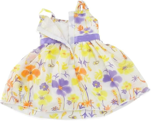 Emily Rose 14 Inch Doll Lovely Spring/Summer Chiffon Easter Dress with White Hat | Compatible with American Girl Wellie Wishers | 14-in Doll Cloth...