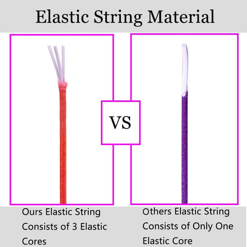 Elastic String for Bracelets, 1mm x 330 Feet Sturdy Rainbow Elastic Cord for Jewelry Making, Necklaces, Beading and Crafts...