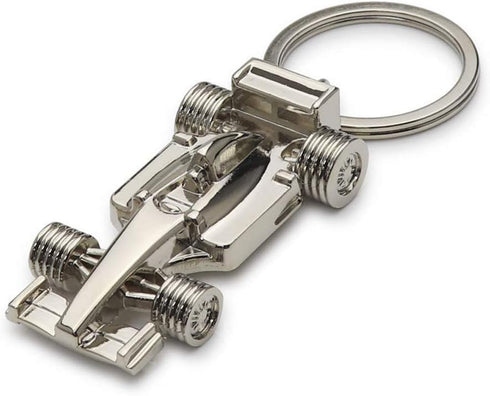 3D F1 Race Car KeyChain Driver Keyfob gift for father husband boyfriends Metallic Medium...