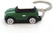 Keychain with MINI Cooper(Silicone Model), 3D OM, Stylish Cute Adorable, Silver Chain (Green) (KM1-DG)...