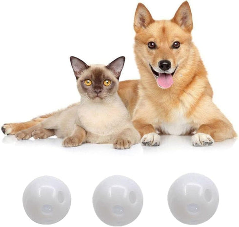 10 Pcs White Rattle Balls Inserts Rattle Box Repair Doll Noise Maker Noise Maker Insert Rattle Toy for Animal Puppet Doll Baby Pet Toy, Rattle...