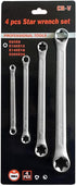 4 Piece TRX-Star E-Torx Box Wrench Set, E6 E8 E10 E12 E14 E18 E20 E24 Torx Tork Set...