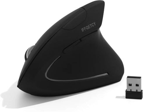 Ergonomic Mouse, 2.4G Vertical Mouse, Photoelectric Wireless Mouse, 800/1200/1600 DPI, 6 Buttons, Suitable for Laptops, Desktops, PC, Computers - ...