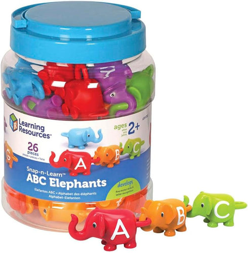 Learning Resources Snap-n-Learn ABC Elephants, Educational Toys, Alphabet Elephant Toy, Fine Motor Toys, Counting and Sorting Toys, Ages 2+...