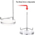 Hipiwe Adjustable Metal Arm Display Stand Easel with Round Acrylic Base Decorative Plates Display Easel Holder for Plate Agate Slice Fossils Cryst...