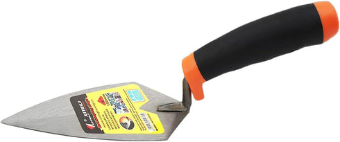 2 Pcs Pointing Trowel and Gauging Trowel Set,6" Masonry Hand Tool Set with Soft Grip Handle,Margin Trowel Bricklaying Trowel Building Products (6 ...