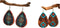 Western Cowboy Earrings Set Boho Aztec Pattern Leather Earrings for Women Boho Vintage Handmade Bohemian Turquoise Jewelry Cow Print Leather Teard...