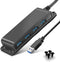 4-Port USB 3.0 Portable Desk Hub,Fixable USB Data Hub 3.0 with 3.3ft/100CM Cable for MacBook, Mac Pro/Mini, iMac, XPS, Surface Pro, Notebook PC, U...