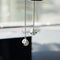 Creative Hanging Dice with Dots Car Metal Pendant Rear View Mirrors Charms Ornament (Silver)...