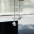 Creative Hanging Dice with Dots Car Metal Pendant Rear View Mirrors Charms Ornament (Silver)...