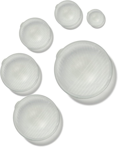 GIR: Get It Right Reusable Stretch Lids, 6-Piece Round, Frost...