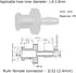 10pcs Female Luer Lock 1/4" Polycarbonate Hose Barb Adapter for Laboratory Biochemical/Analytical Instruments, Food Machinery and Aquarium Equipme...