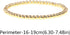 COLORFUL BLING 4Pcs Copper Beaded Stretch Bracelet Set Ball Beads Stacking Elastic Brass Bead Ball Stretch Bracelet Bangle for Women Men...