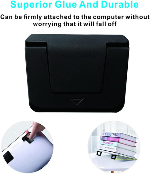 Self-adhesive mini portable laptop stand, invisible computer stand, foldable ergonomic desktop stand, compatible with MateBook X pro, D14, MacBook...