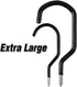8 Inches Extra Large Mountain Bike Storage Hook Set, Heavy Duty Garage hook Set Pack of 2...