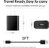 Fast Wall Charger 5ft Micro USB Charging Cable Cord fit for Barnes & Noble Nook GlowLight 3 Glowlight Plus, Nook 10 in BNRV200 BNTV650, Simple Tou...
