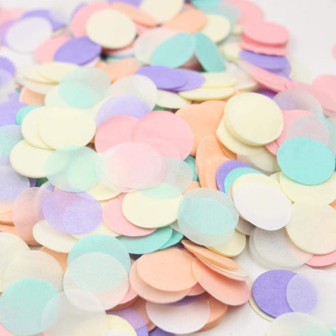 1 Inch Pastel Tissue Paper Table Confetti Dots for Baby Shower Gender Reveal Birthday Party Decorations 2 oz...